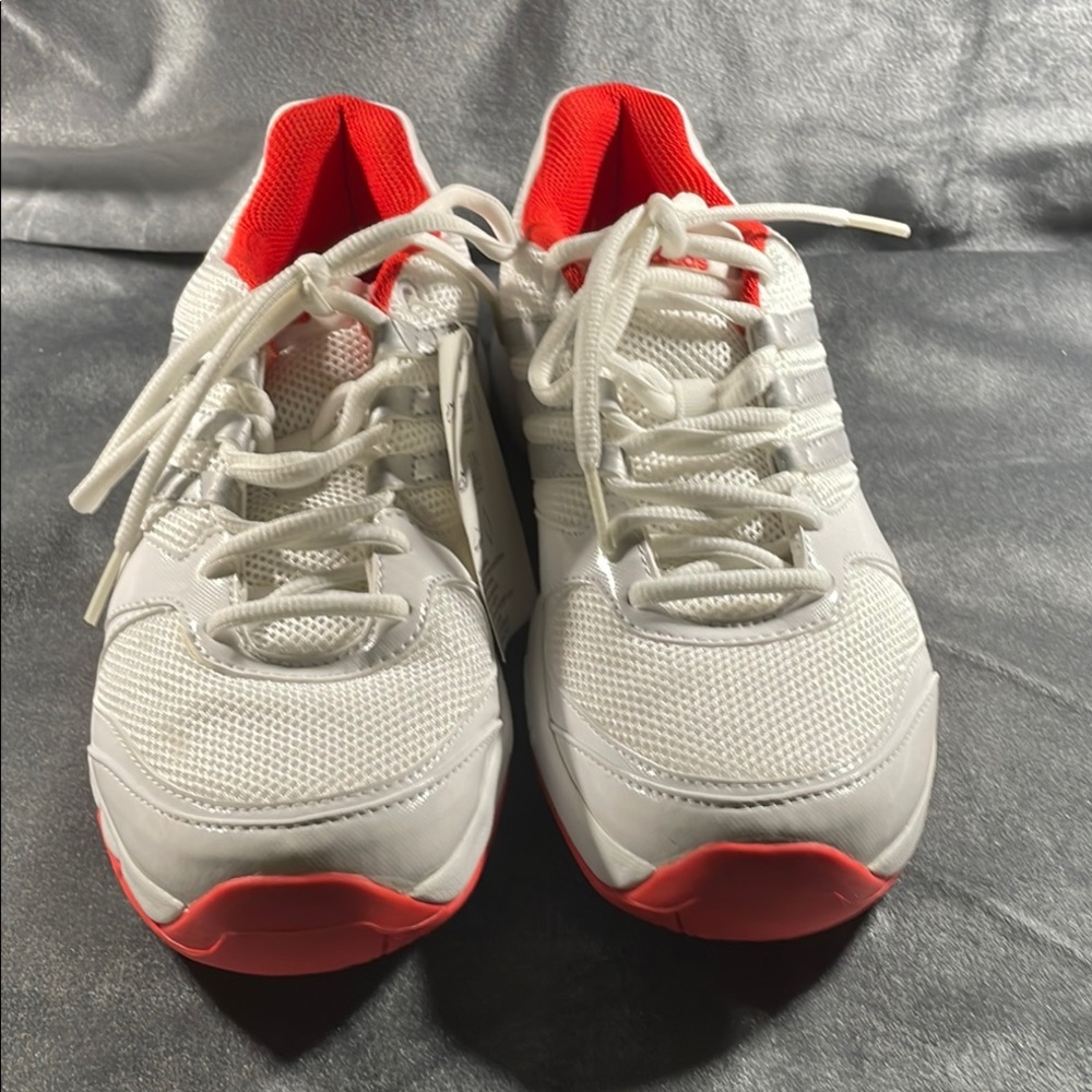 adidas White and Red Athletic Shoes